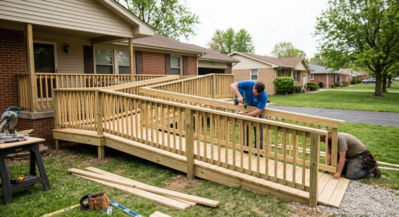 Entrance Ramp Installation in Kansas City, KS