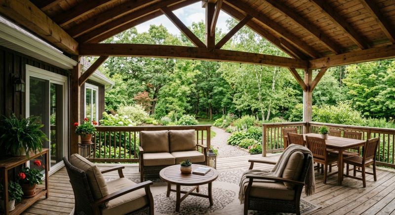 Wooden Veranda Construction in Redmond, WA